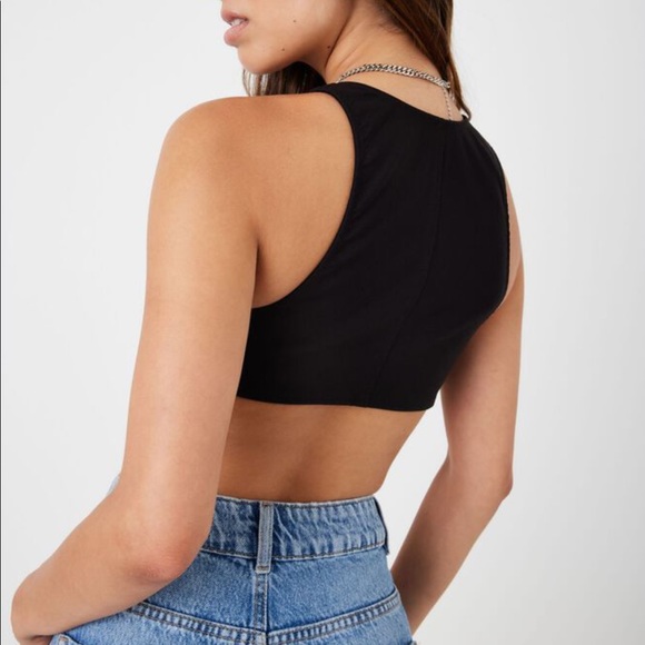 Garage belted top. Never worn (new with tags) - Picture 4 of 4